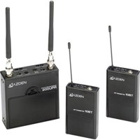 Azden 200ULH UHF Wireless System with 200UPR Receiver, 1-10HT Handheld Mic/Transmitter, 1-10BT Bodypack Transmitter and 1-EX-503 Lavalier Mic