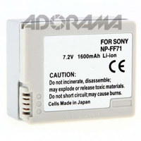 Adorama Lithium-Ion L-Series Camcorder Battery , Replacement for the Sony NPFH-70 3200 mah