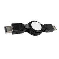 Adorama Retractable IEEE 1394 FireWire Cable, 4 Pin to 4 Pin, 6'