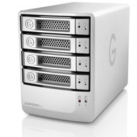 G Tech G Speed eS eSATA 4 TB External Hard Drive Storage Solution for SD HD Editing with Port eSATA PCIe Adapter with RAID Engine
