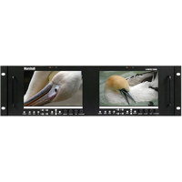 Marshall Dual 7 12 MegaPixel Analog HDSD Wide Screen Rack Mount Monitor Set with DVI 180 Tiltable