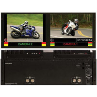 Marshall V MD434 3GSDI Four 43 Wide Screen LCD Rack Unit with 4 x 3GSDI Input Modules Installed