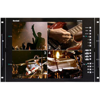 Marshall V R102DP HDSDI Dual 104 LCD Monitors with HDSD SDI Inputs for Rack Mount