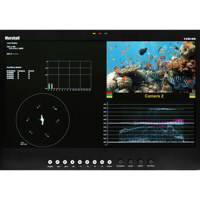 Marshall QV261A HDSDI 26 inch Desktop Quad Viewer LCD Monitor 1920 x 1200 Resolution 800 1 Contrast Ratio Audio Monitor Closed Captioning