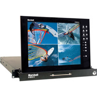Marshall V RD151 4 PAL 15 Rack Mountable Pull Out Drawer LCD Panel with Built in Quad Splitter European PAL Format Only