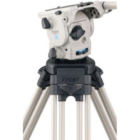 Vinten Vision 100 Pan amp Tilt Head  Black with 100mm Ball Base  Supports 44 lbs