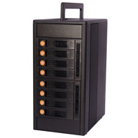 WiebeTech RTX800 IR 8 Bay iSCSI RAID Subsystem 0GB Accepts SATA drives US Power Plug