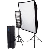Westcott 3 Light Window Light Kit Plus with Two TD5 One TD3 Units Softboxes Lightstands Fluorescent Lamps Travel Case