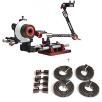Zacuto Z DPM Peacemaker DSLR Tripod Kit with DSLR Baseplate Z Focus with Zipgear Prime Lens Kit Monitor Mounting Arm and Double Mount System Bundle with Z ZG PLK4 ZipGear Prime Lens Kit for Four Prime Lenses