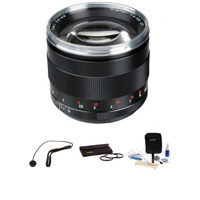 Zeiss 85mm f14 Planar T ZE Series Lens Kit for Canon EOS Cameras with Tiffen 72mm Photo Essentials Filter Kit Lens Cap Leash Professional Lens Cleaning Kit 