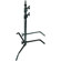 Avenger 10.75' Century C-Stand, Double Riser with One Sliding Leg, Black Steel.