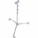 Avenger Medium Overhead 14' Roller Lightstand with Braked Wheels, Four Riser, Chrome.