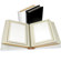 Adorama Classic Photo Album, White Leather Cover with Library Bound Off White Pages, Holds 24 4"x6" Prints