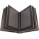Adorama Pro Photo Album, Burgundy Leatherette Cover with Library Bound Black Pages, Holds 18 4"x6" Prints