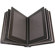 Adorama Pro Photo Album, Burgundy Leatherette Cover with Library Bound Black Pages, Holds 18 5"x7" Prints