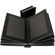 Adorama Pro Photo Album, Black Leatherette Cover with 18 Library Bound Black Pages, Holds 36 8" x 10" Prints