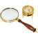 Barska Anchor Master Brass & Wood Magnifier Set, with 3x Handheld Magnifying Glass & 40mm Table Magnifier Loupe.