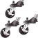Majestic 8202 2" Caster Set (3) for Select Tripods.