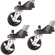 Majestic 8203 3" Locking Caster Set (3) for Select Tripods.