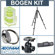 Manfrotto (Distributed by Bogen) 055XDB Black Basic Tripod Kit, with Manfrotto 488RC2 Head, Adorama Deluxe Tripod Case, Double Bubble Level, Tripod Hanger
