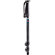 Bogen-Manfrotto Three Section Monopod, Black Anodized.