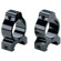Bushnell 1 Inch Scope Mounting Rings for High Powered Rifles & Handguns with a Weaver Mount, Set of 2.
