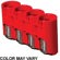 Tools Aviation Powerpax SLCR123 Slim Line Battery Caddy, Holds 4 "CR123" Batteries