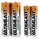 UltraLast 2 AA & 2 AAA Alkaline Batteries