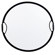 California Sunbounce Sun Mover, Circular Collapsible Disc Silver / White Seamless Reflector 32" / 90cm.