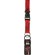 Case Logic 1" Wide Lanyard with USB Sleeve on Quick Release Clip, Red