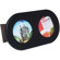 Lomo Wood Double Fisheye Frame, with Two Circular Openings for 4" x 6" Fisheye Photographs, Color: Black.