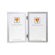 Dennis Daniels Aluminum Double Vertical Frame for Two 5" x 7" Photographs, Color: Silver.