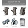 Elinchrom 3600 Watts Asynchronous Power Set 3 with 1200RX Monolight, 2400RX Power Pack ,A3000N Head and Skyport