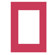 Collector's Gallery Embossed Red Geometric Photo Greeting Card for Your 3.5"x5" or 4"x6" Picture.
