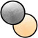 Flashpoint 42" Circular Collapsible Disc Reflector, Silver / Soft Gold