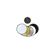 Flashpoint 32" 5-in-1 Collapsible Disc Reflector, Translucent, White, Black, Silver & Soft Gold.