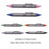 Itoya DH-30 Doubleheader Permanent Ink Marker Pen, Bullet-tip & Finepoint, Purple Ink Both Ends.