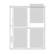 Adorama Archival 4"x5" Size Negative Pages Holds Four Frames, Pack of 25