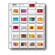 Print File Archival 35mm Slide Pages Holds Twenty 2" x 2" Mounted Transparencies, Top Loading, Pack of 25