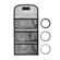 Adorama Slinger Filter Wallet "P" Holds Six 82mm Round or Six "P" Series Square Filters, Black.