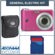 General Electric A735 Digital Camera Kit, Pink With 2GB SD Memory Card, Camera Case,