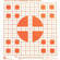 Hoppe's Red Fluorescent 100 Yard "Crosshair" Sighting in Targets, 1" Squares with 5 Tragets per Sheet, Pack of Twenty