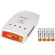 Sony 4 AA Nickel Metal Hydride (NiMH) 2700 mAh Rechargeable Batteries with AA/AAA SuperQuick Worldwide 100-240v Charger with Refresh Function