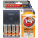 Sony 4 AA Nickel Metal Hydride (NiMH) 2500 mAh Rechargeable Batteries with AA/AAA Ultra 15 Minute Charger