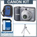 Canon Powershot A1000 IS Camera Kit, - Gray - Refurbished - with 4 GB SD Memory Card, Camera Case, Table Top Tripod