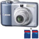 Canon Powershot A1000 IS 10MP Digital Camera, 4x Optical Zoom Lens, 2.5" LCD with Optical Image Stabilizer - Blue with two FREE Sandisk 1GB Ultra II SD Memory Cards
