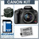 Canon EOS Rebel T1i EF-S Digital SLR Camera/ Lens Kit - Black- w/18-55mm Lens - Refurbished - with 4 GB SD Memory Card, Spare LP-E5 Lithium-Ion Rechargeable Battery, Slinger Camera Bag