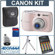 Canon Powershot E1 Digital Camera Kit, Pink 4GB SD Memory Card, Camera Bag, Table Top Tripod, USB 2.0 SD Card Reader, 4 AA Nickel Metal Hydride (NiMH) 2900 mAH Rechargeable Batteries with 4-Hour AA & AAA Quick Charger, 110/220 volt