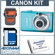 Canon Powershot SD1200 IS Digital Elph Camera Kit, Blue with 4GB SD Memory Card, Camera Case, Spare NB-6L Type Lithium-ion Battery