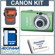 Canon Powershot SD1200 IS Digital Elph Camera Kit, Green with 4GB SD Memory Card, Camera Case, Spare NB-6L Type Lithium-ion Battery